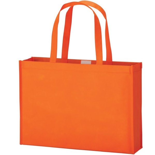 画像1: 丸玉工業 手提げ袋 ソフトバッグ A3サイズ オレンジ 10枚 マチ付き [ B01AHR102M / 1120240305014 / 8363 ] (1)