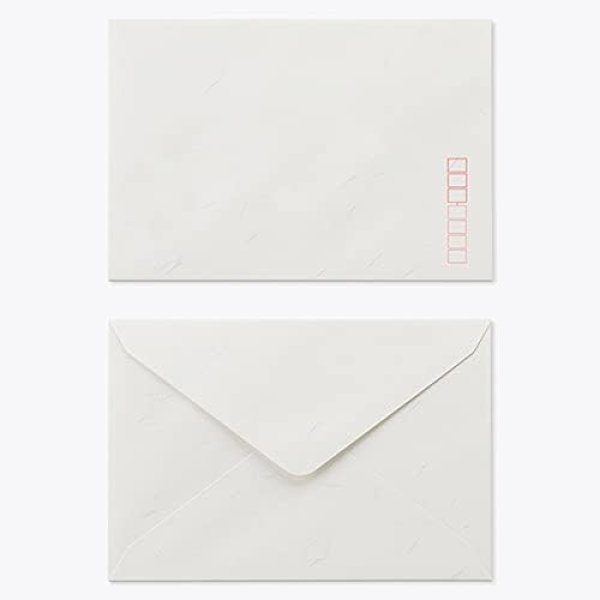 画像1: 山櫻 封筒 JIS洋1 ダイヤ貼 大礼紙 紙厚125g テープ付 〒枠入 100枚 / 挨拶状用 A6用 スラット 和紙調 無地 郵便番号枠あり 00403131-0100 [ B07YW847Z7 / 1120250612003 / 00403131-0100 ] (1)