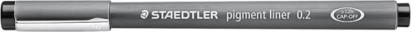 画像1: ステッドラー(STAEDTLER) 水性ペン ピグメントライナー ブラック 0.2mm 10本 黒 308 02-9 [ B003SYP8FM / 4007817327081 / 308 02-9 ] (1)