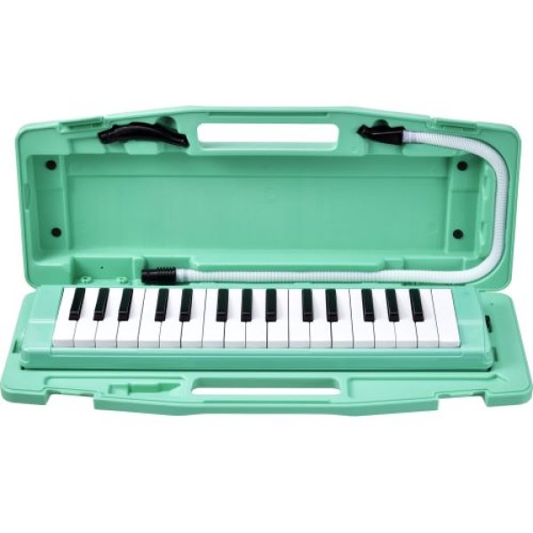 画像1: ゼンオン けんばんハーモニカ C-32G GREEN ハードケース入り [ B0B48NKC37 / 4511005617101 / C-32G ] (1)