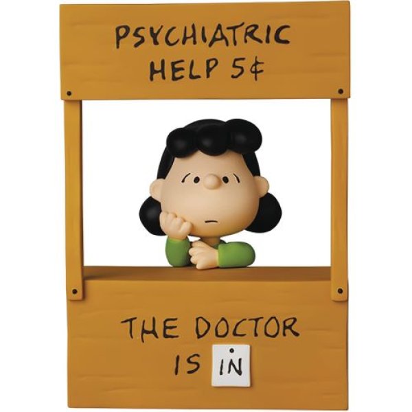 画像1: UDF ウルトラディテールフィギュア No.619 PEANUTS SERIES 12 PSYCHIATRIC HELP LUCY 精神分析スタンド ルーシー 全高約120mm 塗装済み 完成品 フィギュア [ B08TB21R52 / 4530956156194 / STL185115 ] (1)