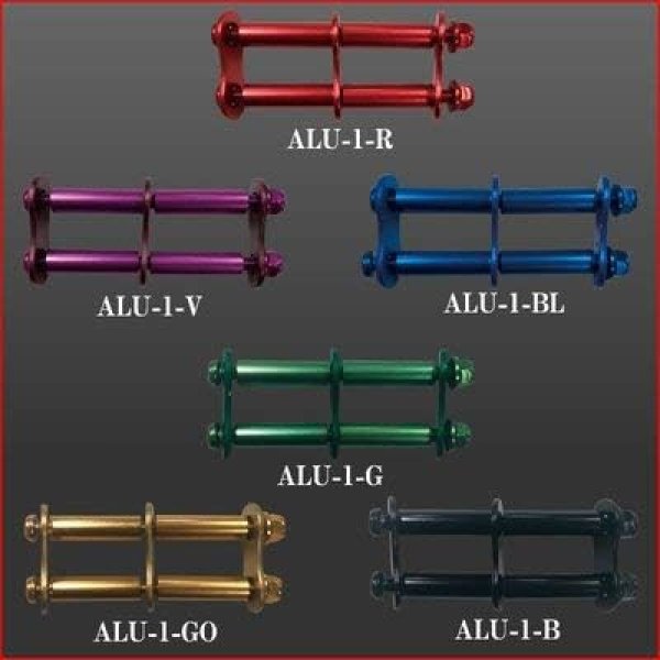画像1: ニックス アルミ製金具一式（連結用）ブラック ALU-1-B [ B089QCTL4S / 4537550560143 / alu-1-b ] (1)