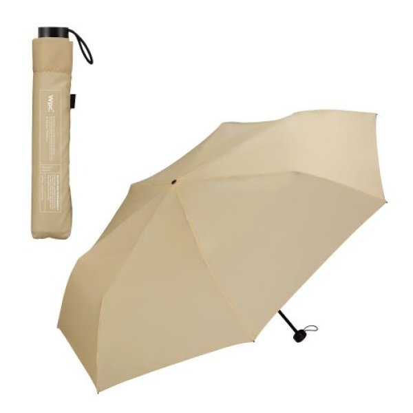 画像1: Wpc. 軽量 折りたたみ傘 AIR-LIGHT LARGE FOLD ベージュ UX012-001-002 [ B0CRZ5BRLB / 4537988032533 / UX012-001-002 ] (1)
