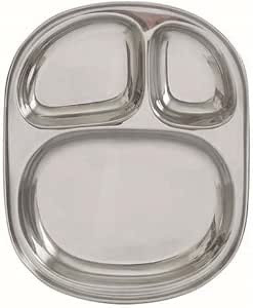 画像1: ☆グローバルアロー ROCCO ST Lunch Plate シルバー Rec K04-8090 [ B07565282B / 4544632410418 / ] (1)