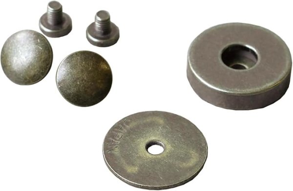 画像1: 日本紐釦貿易(Nippon Chuko) ネジ式マグネットボタン 径19mm 10個入 アンティークゴールド M75-AG [ B0D3TLQS2X / 4548588102007 / M75-AG ] (1)