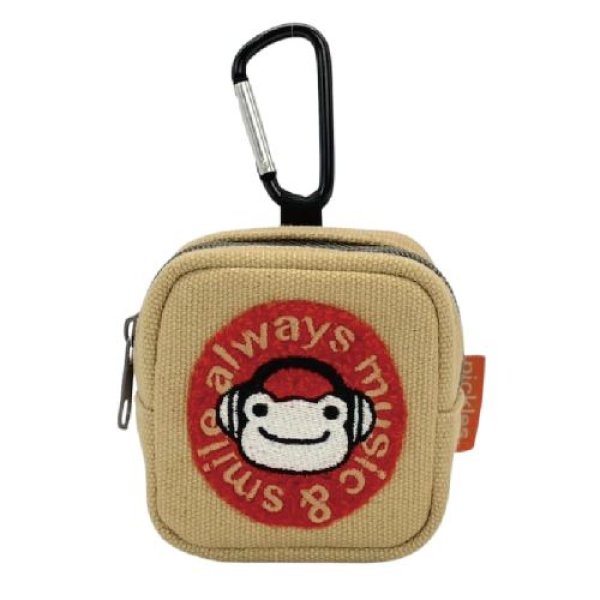 画像1: ナカジマコーポレーション(Nakajima Corporation) かえるのピクルス always music カラビナミニポーチ 212870-25 H7×W6.5×D4cm [ B0DWMH3J64 / 4548643212870 / 212870-25 ] (1)