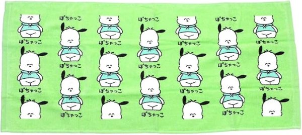 画像1: オクタニコーポレーションフェイスタオル サンリオキャラクターズ [ぽっちゃっこ] SANRIO プリント ロングタオル 34×75cm [ B0CNRL8TMD / 4548678840888 / 840888 ] (1)