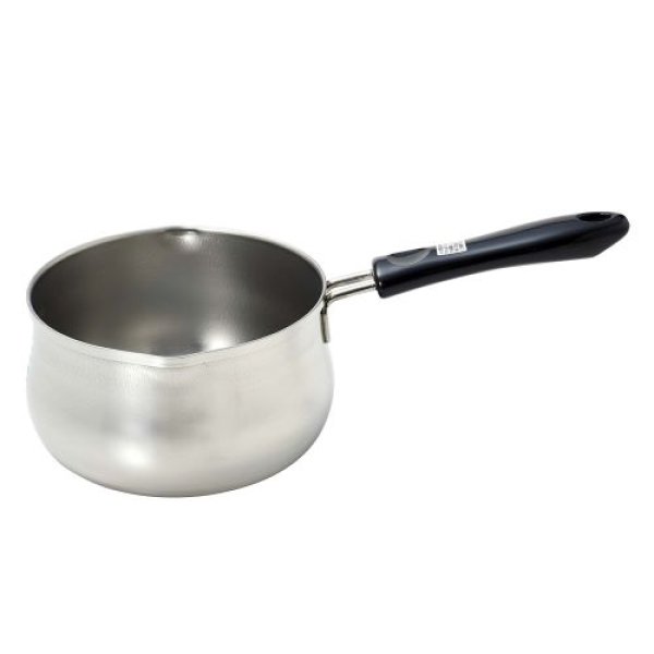 画像1: パール金属 日本製 ミルクパン 14cm つぼ型 目盛付 IH対応 ステンレス デイズキッチン HB-1049 [ B00MTIAWG8 / 4549308510492 / HB-1049 ] (1)