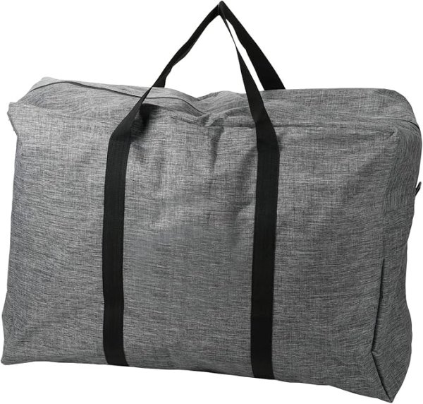 画像1: パール金属 トートバッグ ランドリーバッグ ビッグ 100L グレー ウォッシュスタイル HB-6338 [ B09TSGSVPS / 4549308563382 / HB-6338 ] (1)