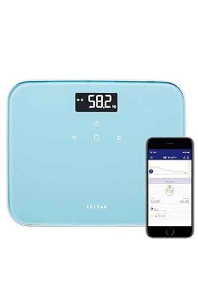 画像1: ☆エレコム 体重計 バックライト付き (体重/BMI/前回体重差) 100g単位 自動認識機能 コンパクト 【 手動入力 アプリ連携】 エクリア HCS-S02 [ B0CCNK7V3D / 4549550279475 / ] (1)
