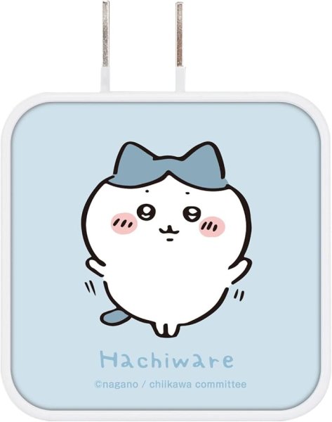 画像1: グルマンディーズ　 ちいかわ USB/USBType-C ACアダプタ ハチワレ CK-03B [ B0BWRFRC2V / 4550213539744 / CK-03B ] (1)
