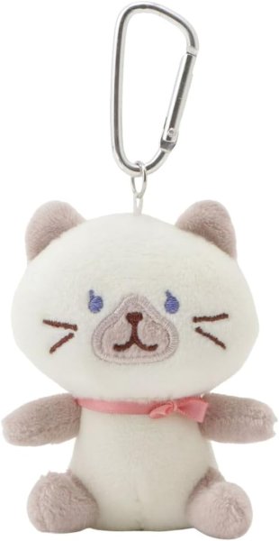 画像1: FukuFukuNyanko　マスコットキーホルダー ふくふくにゃんこ ハピンズ (シャーシャ) [ B0CGGVGX6W / 4562387999705 / ] (1)