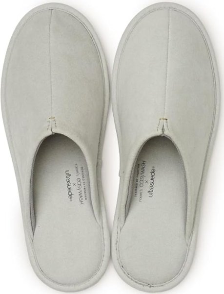画像1: フロンティア　洗えるスリッパ room's easyWASH×Ultrasuede(R) イージーウォッシュ ウルトラスエード プラチナム M 22.5~24.5cm ルームシューズ メンズ レディース 室内 洗濯 FR0501 [ B0DPPNVW2W / 4573428523537 / FR0501 ] (1)