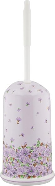 画像1: ☆ロイヤルアーデン 花柄 トイレブラシ立てセット C・39460 Φ13×H22cm(ブラシ含むH40cm) [ B07YKWF3TB / 4580135303383 / ] (1)