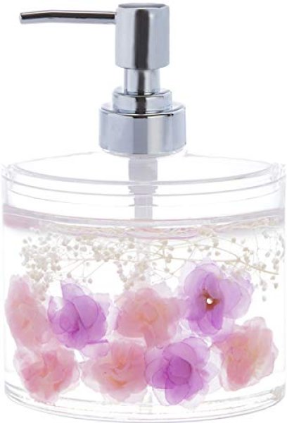 画像1: ロイヤルアーデン ソープ ディスペンサー スウィート ローズ アクリル 水中花 [ B08GR69MRL / 4580135308142 / 58786 ] (1)