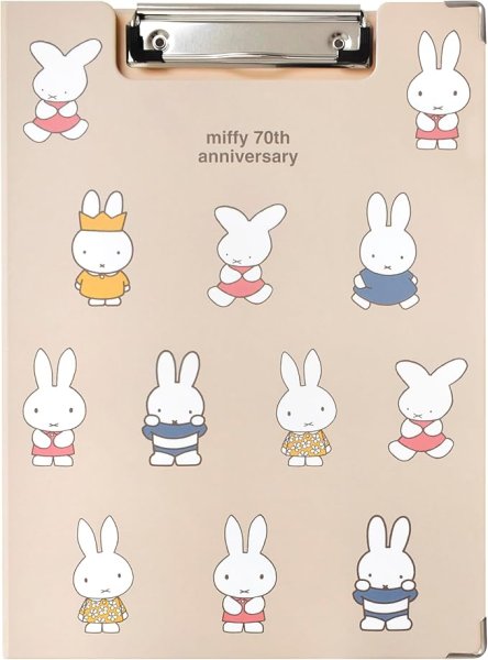 画像1: セントレディス ミッフィークリップボード 70th anniversary ベージュ ST-ZMF0058 [ B0DQ46NCWJ / 4580694913948 / ST-ZMF0058 ] (1)