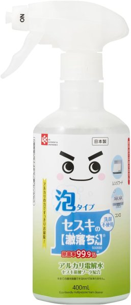 画像1: ◇レック セスキの激落ちくん 密着泡スプレー 洗剤 400ml (洗浄・除菌・消臭) アルカリ電解水 + セスキ炭酸ソーダ 安心 安全 2度拭き不要 [ B08LLC7BFG / 4903320047778 / / 3273278 ] (1)