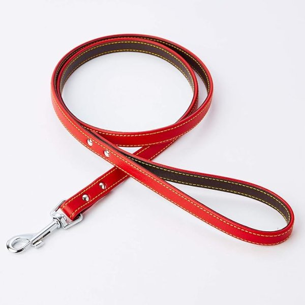 画像1: ☆ペティオ (Petio) Porta ポルタ ソフトレザーリード Mサイズ レッド [ B08XBDZRG3 / 4903588576935 / ] (1)