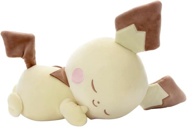 画像1: タカラトミーアーツ(TAKARATOMY A.R.T.S) ポケットモンスター ポケモン ポケピース (おやすみVer.) ピチュー ぬいぐるみ 高さ約35cm [ B0BYN5RJX6 / 4904790742262 / 4904790000000 ] (1)