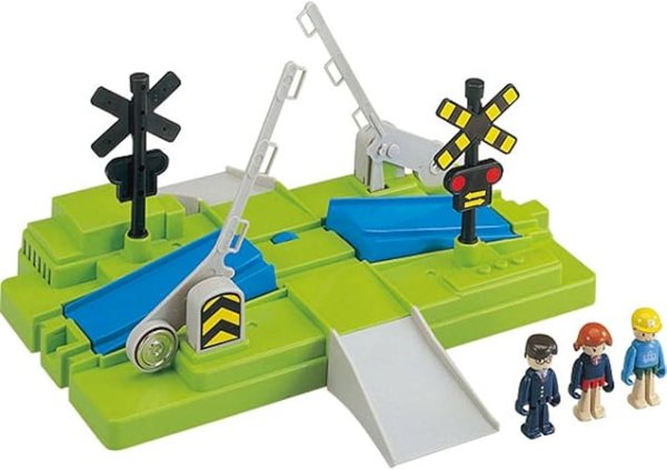 画像1: ☆タカラトミー(TAKARA TOMY) プラレール J-27 プラキッズふみきりセット [ B0002U3KPU / 4904810532583 / ] (1)
