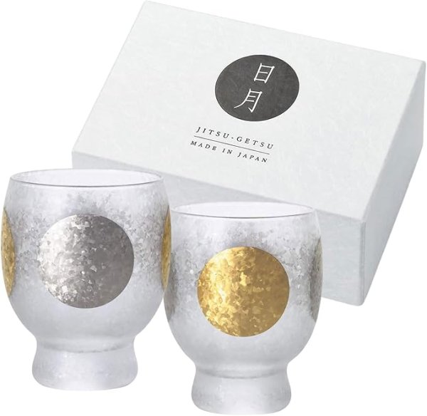 画像1: アデリア(ADERIA) 日本酒グラス PNT日月サケグラスペアセット 145ml S6310 [ B07ZJ4Q5D6 / 4963972563101 / S-6310 ] (1)