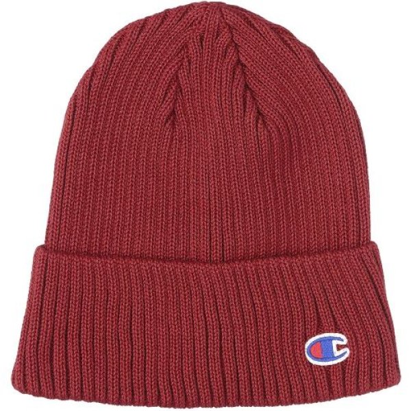 画像1: チャンピオン Champion ニットキャップ 590-002A レッド 57~59cm Free Size [ B01N0NOVLK / 4965772781464 / 590-002A ] (1)