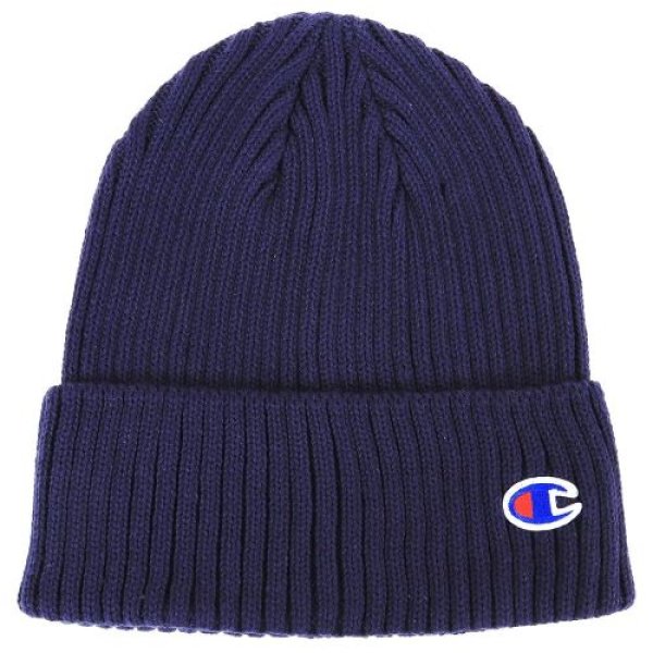 画像1: チャンピオン Champion ニットキャップ 590-002A ネイビー 57~59cm Free Size [ B01N14ZBAJ / 4965772781501 / 590-002A ] (1)
