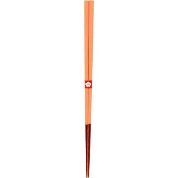 画像1: カワイ 『日本製の箸』 日本伝統色箸 柿色 23cm 104706 [ B00GWYLURU / 4972428104706 / 104706 ] (1)