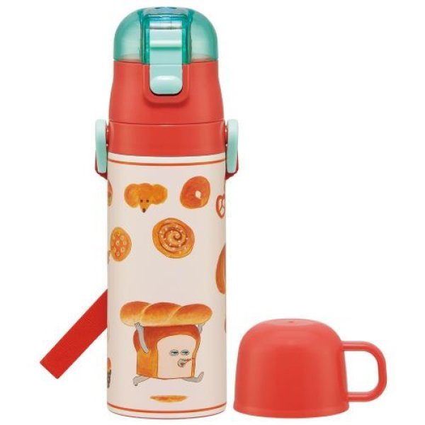 画像1: スケーター(Skater) 子供用 ステンレス 水筒 2way 直飲み 470ml コップ飲み 430ml SKDC4-A [ B0DW8SYHD9 / 4973307693823 / SKDC4-69382 ] (1)