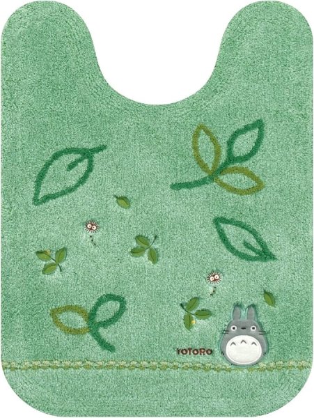画像1: センコー となりのトトロ もりのかぜ ロング トイレマット 約 80×60cm グリーン 11833 [ B075P95N8L / 4973422118331 / 11833 ] (1)