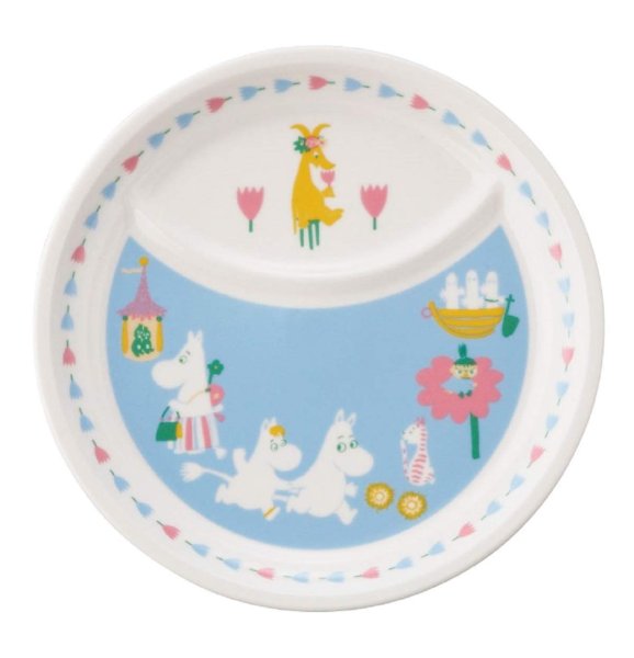 画像1: 山加商店(Yamakasyoten) MOOMIN ( ムーミン ) ランチ プレート 皿 径約21cm 日本製 MM1200-38 [ B07B4QS5YC / 4979855344088 / MM1200-38 ] (1)