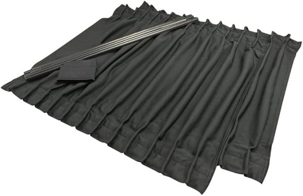 画像1: 槌屋ヤック(Tsuchiya Yac) 車内用品 日除け カーテン サイドカーテン ストレッチ2 BK Lサイズ L-313 [ B01D152XEQ / 4979969501254 / L-313 ] (1)