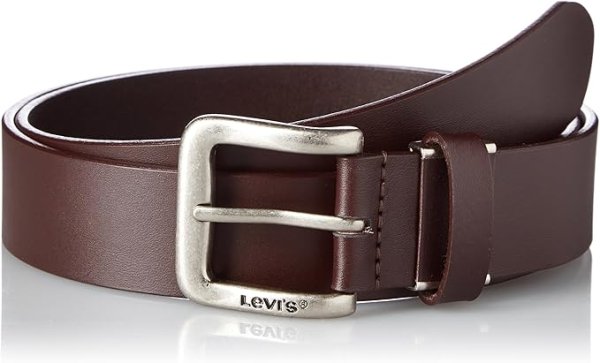 画像1: リーバイス　 Levis メンズカジュアルベルト 品番15116020 牛革レザー ベトナム製 サイズ調整可能 15116020 チョコ 0029 M [ B01H7G3F7Y / 4983337160202 / 15116020 ] (1)