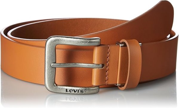 画像1: リーバイス　Levis メンズカジュアルベルト 品番15116020 牛革レザー ベトナム製 サイズ調整可能 15116020 チャ 0025 M [ B071R6Y81K / 4983337260209 / 15116020 ] (1)