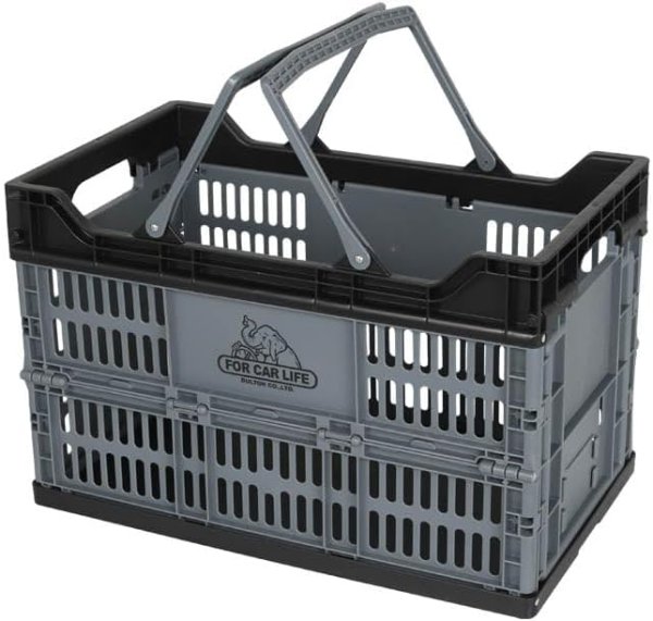 画像1: ダルトン(Dulton) フォールディング ショッピング バスケット 30L グレー FOR CAR LIFE V22-0505GY [ B0BTYZRWNC / 4997337085533 / V22-0505GY ] (1)